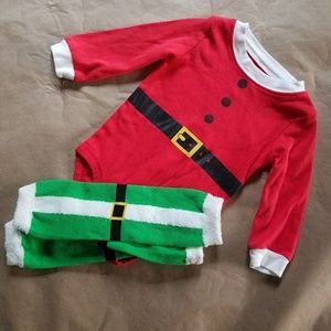 Carter's 12M Santa Bodysuit + Leg Warmers